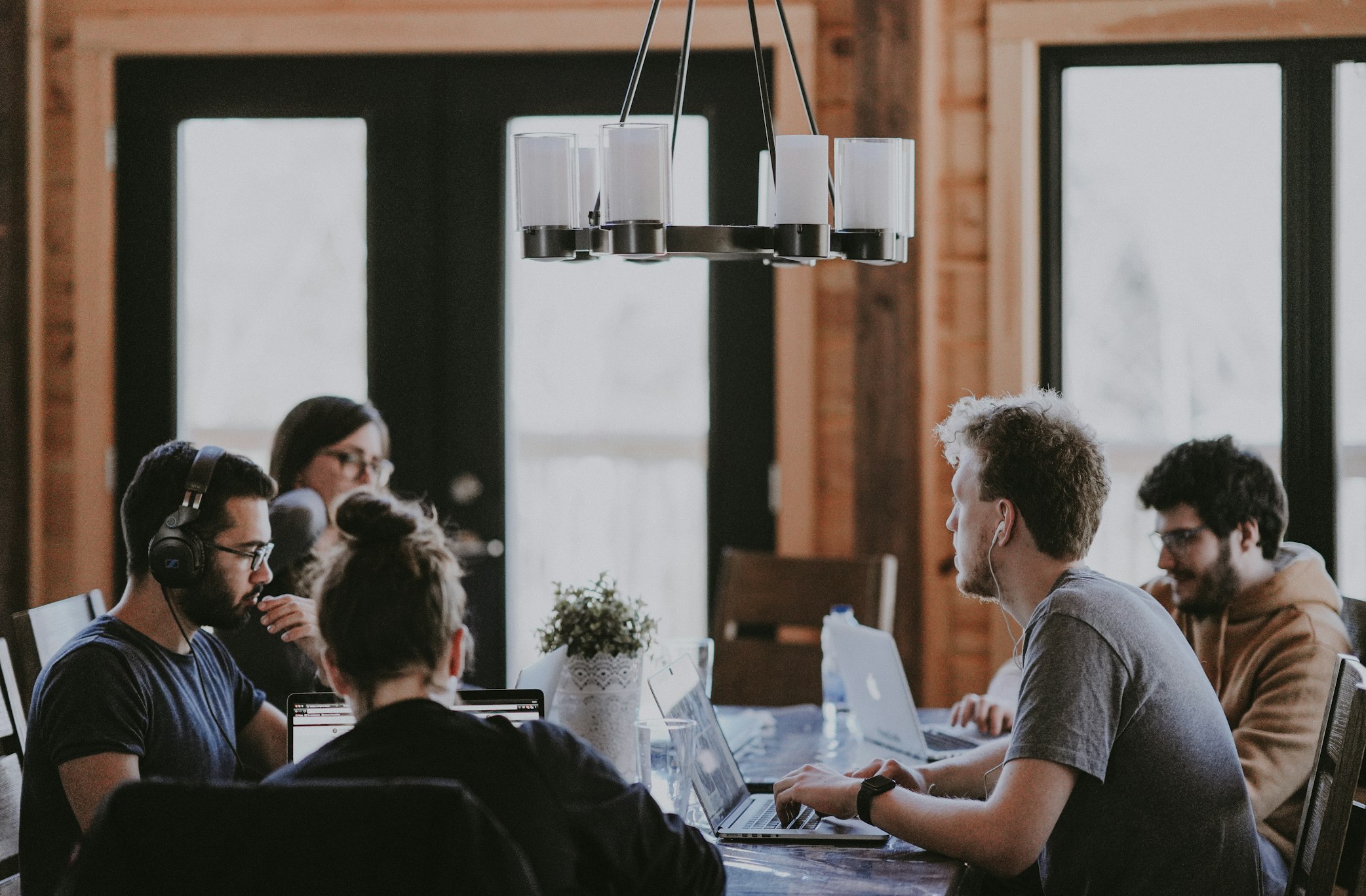 DoraTech team members collaborating on AI technology solutions